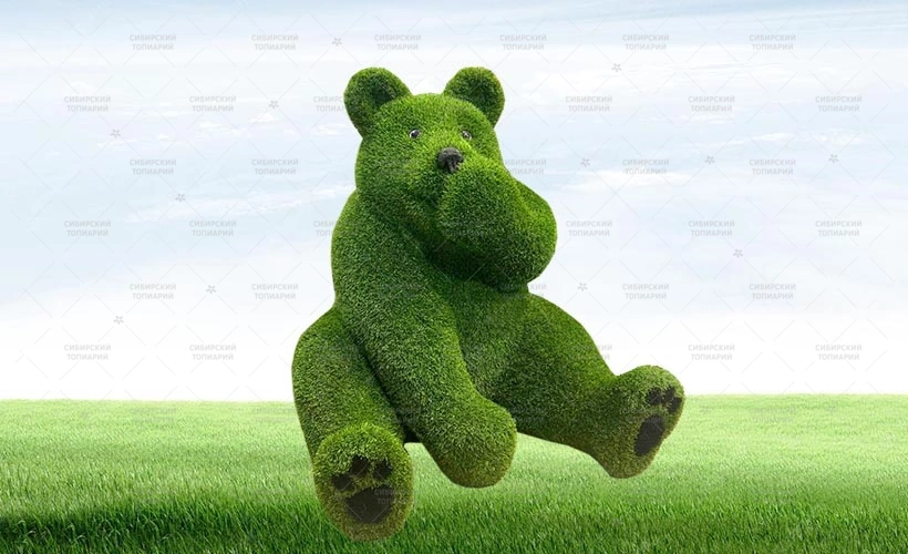 МЕДВЕДЬ сидячий сосет лапу